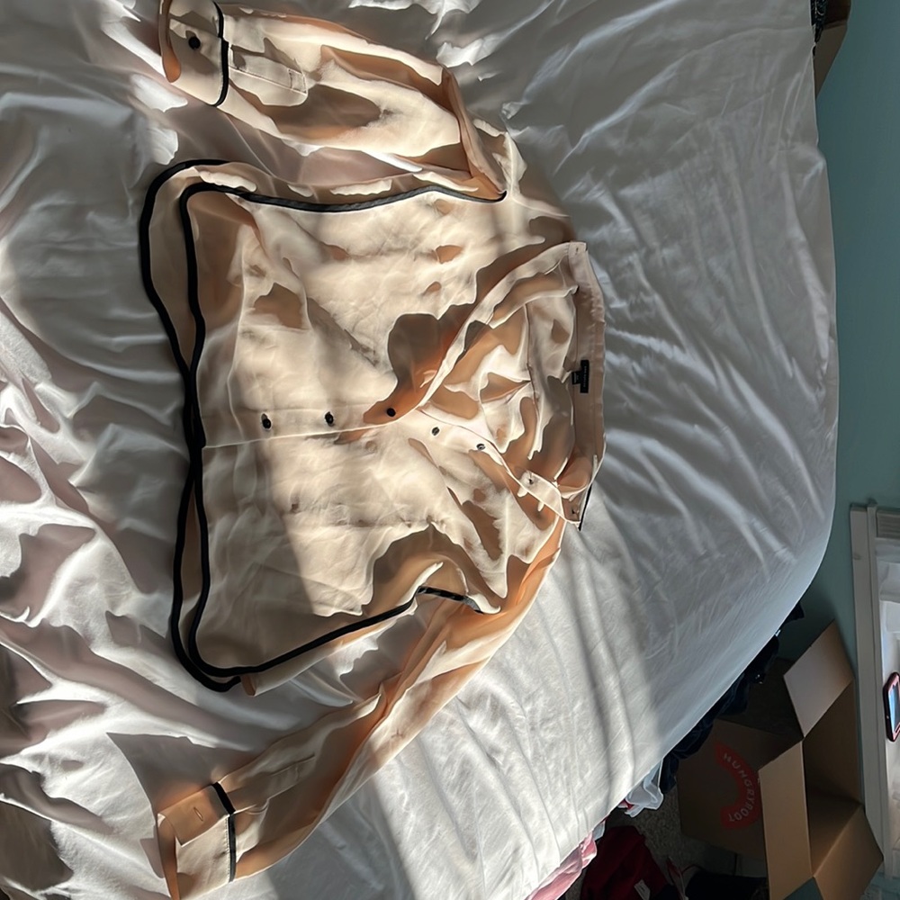 Ann Taylor extra small shirt tan button up